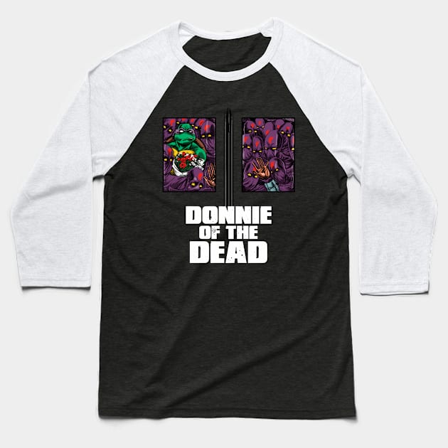 Donnie of the Dead Baseball T-Shirt by Zascanauta